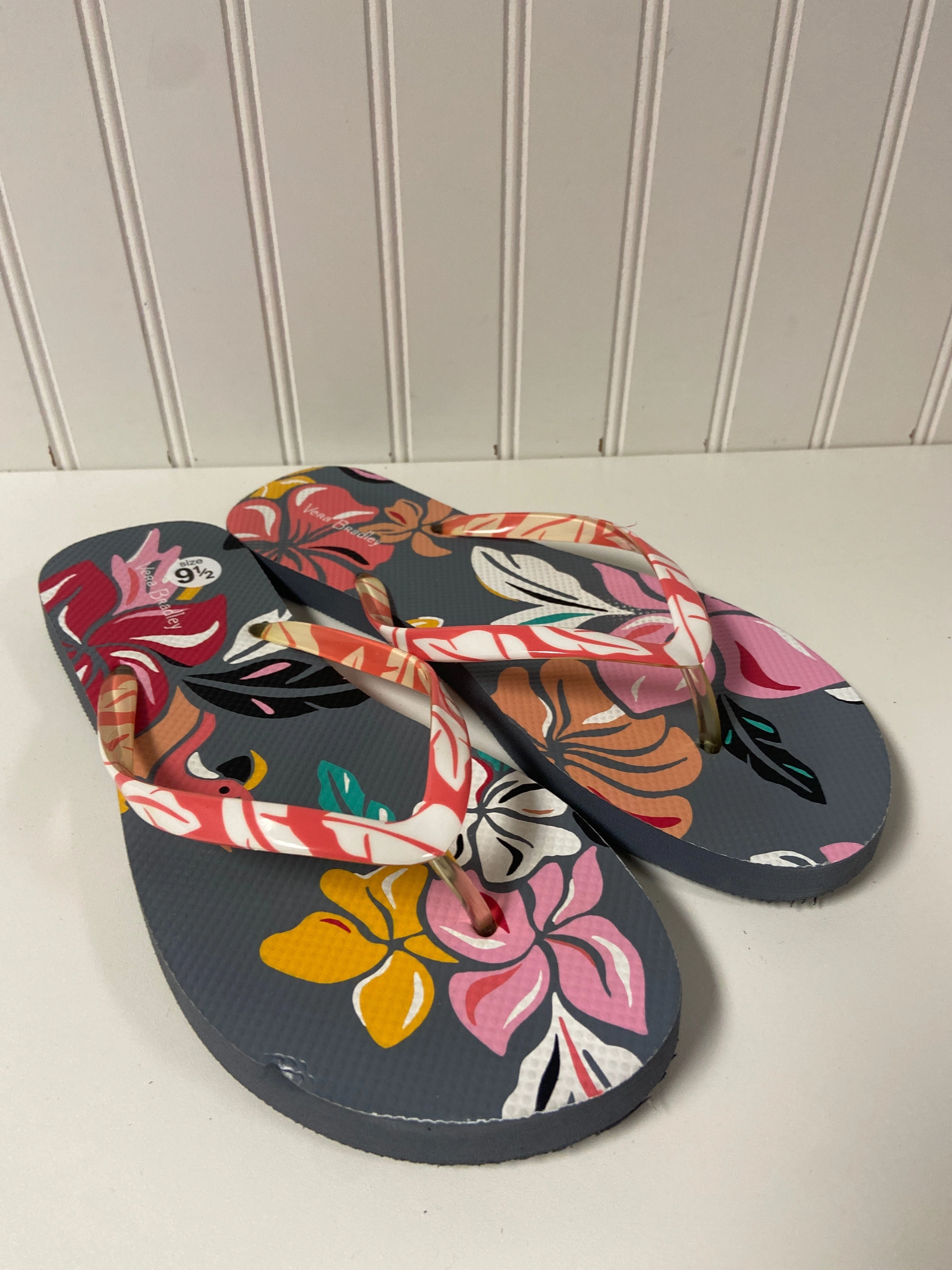 Sandals Flip Flops By Vera Bradley In Multi-colored, Size: 9.5