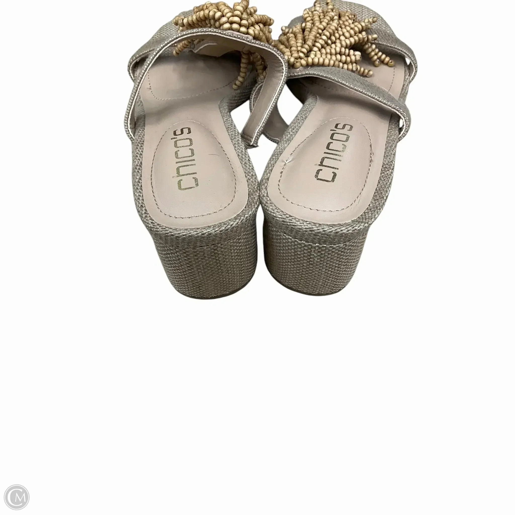 Sandals Heels Block By Chicos In Brown, Size: 6