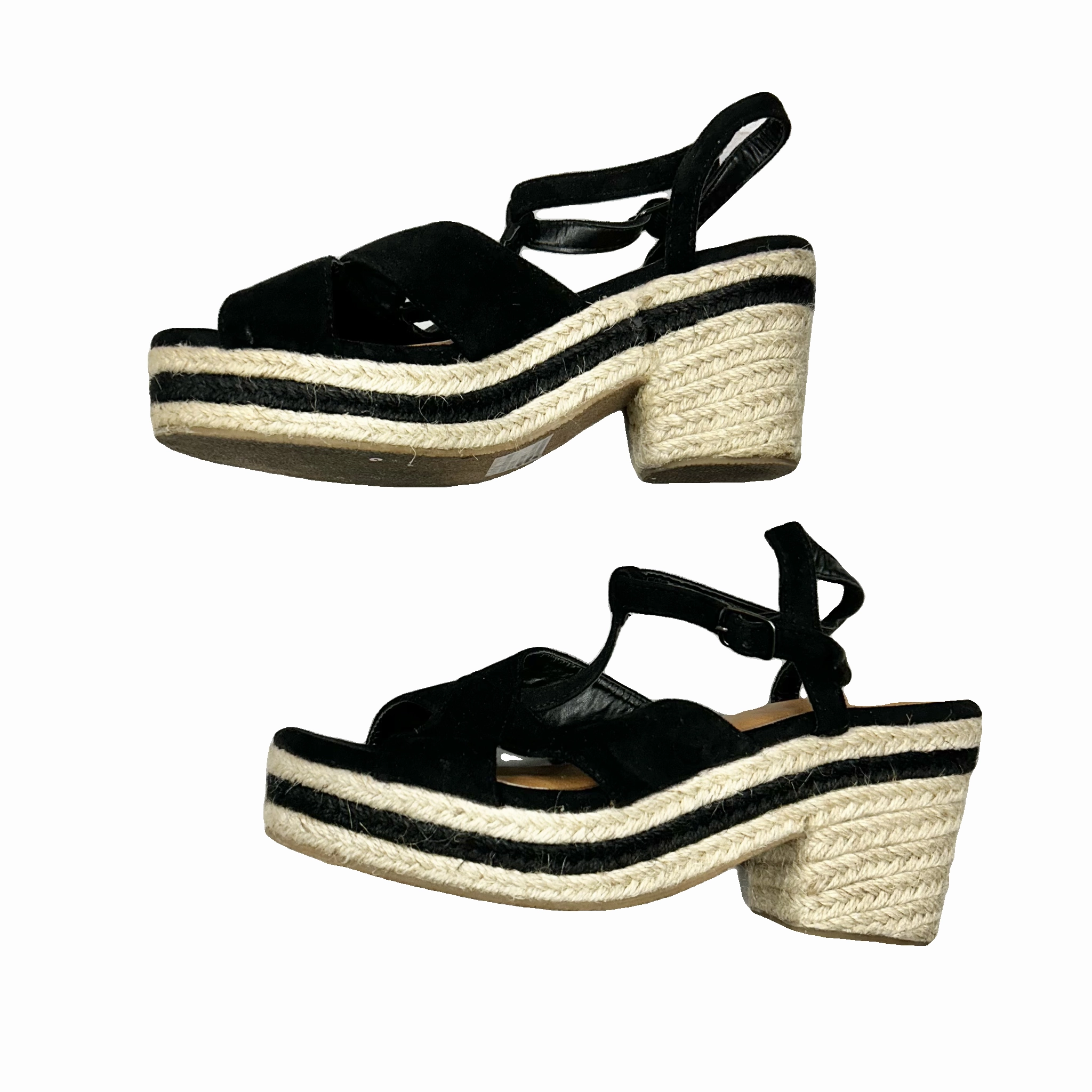 Sandals Heels Block By Maurices In Black, Size: 8.5