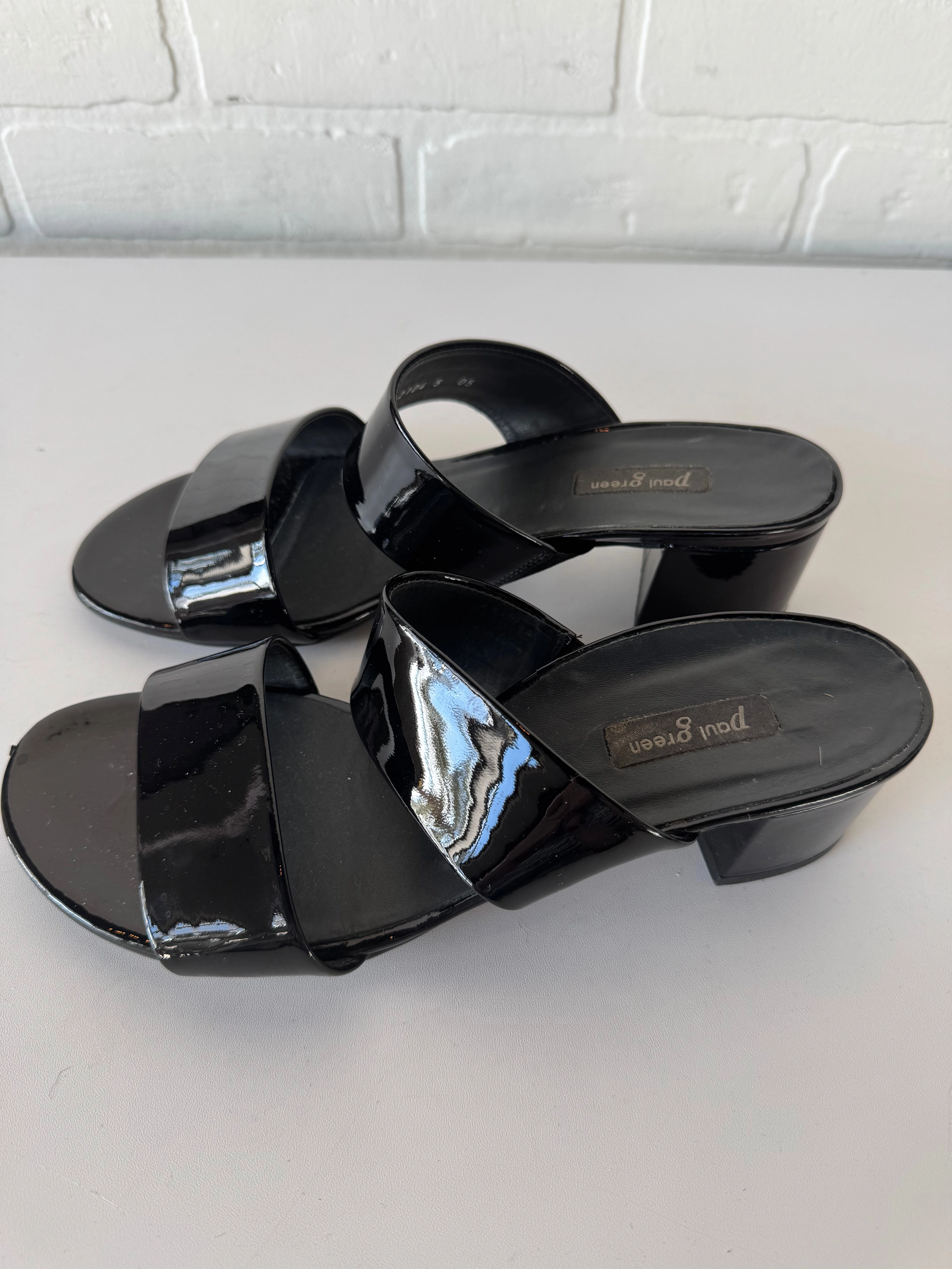 Sandals Heels Block By Paul Green In Black, Size: 7.5