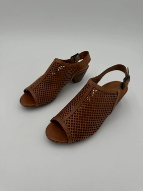 Sandals Heels Block By Paul Green In Brown