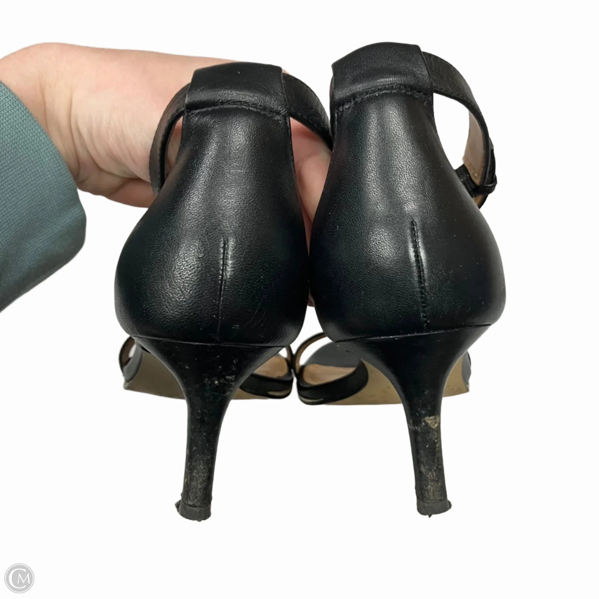 Sandals Heels Kitten By Talbots In Black, Size: 7.5