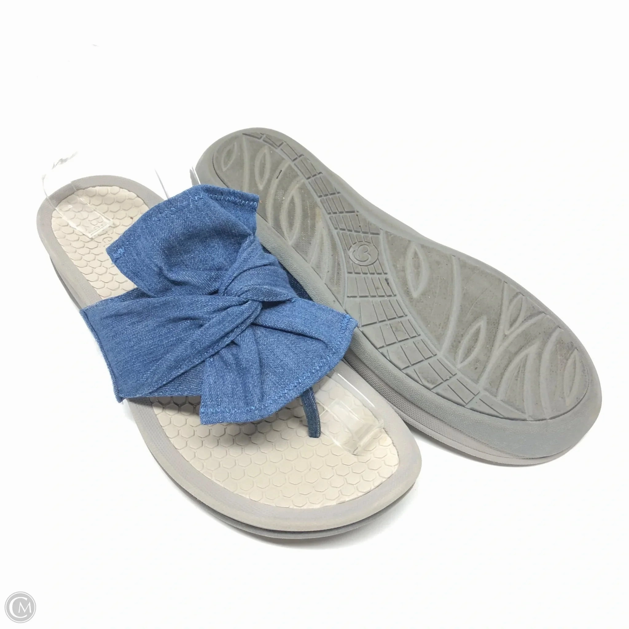 Sandals Heels Platform By Bare Traps In Blue, Size: 8