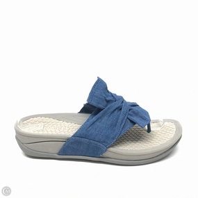 Sandals Heels Platform By Bare Traps In Blue, Size: 8