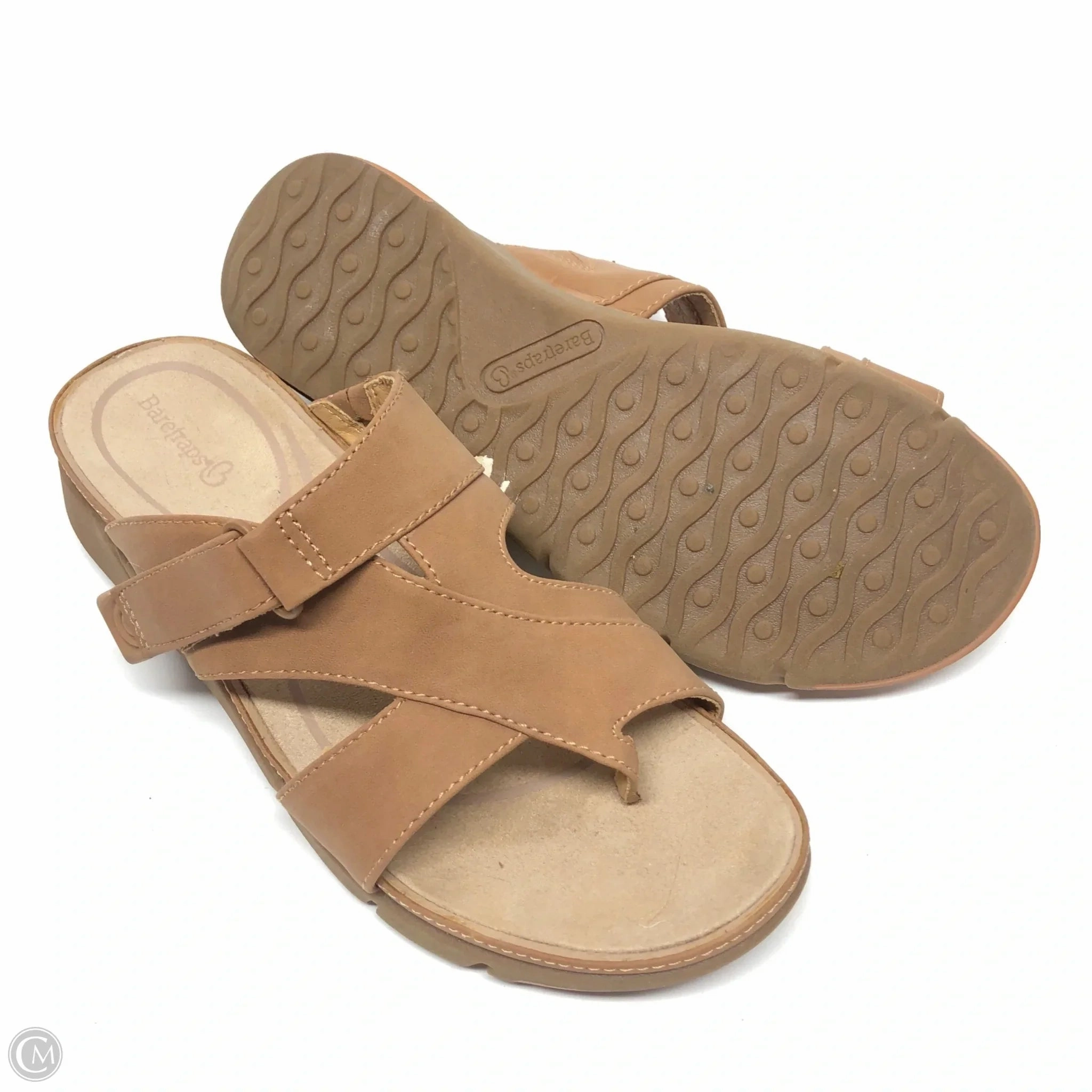 Sandals Heels Platform By Bare Traps In Brown, Size: 8