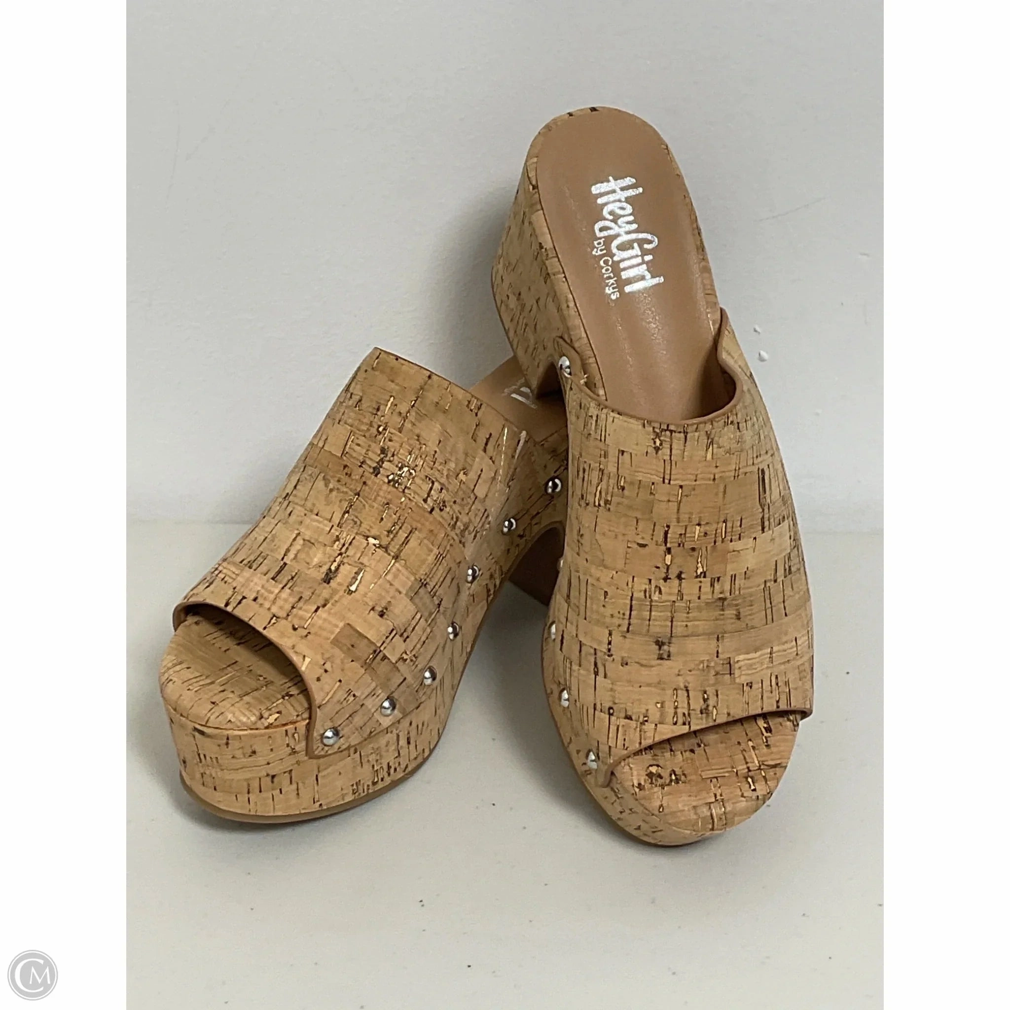 Sandals Heels Platform By Corkys In Tan, Size: 10