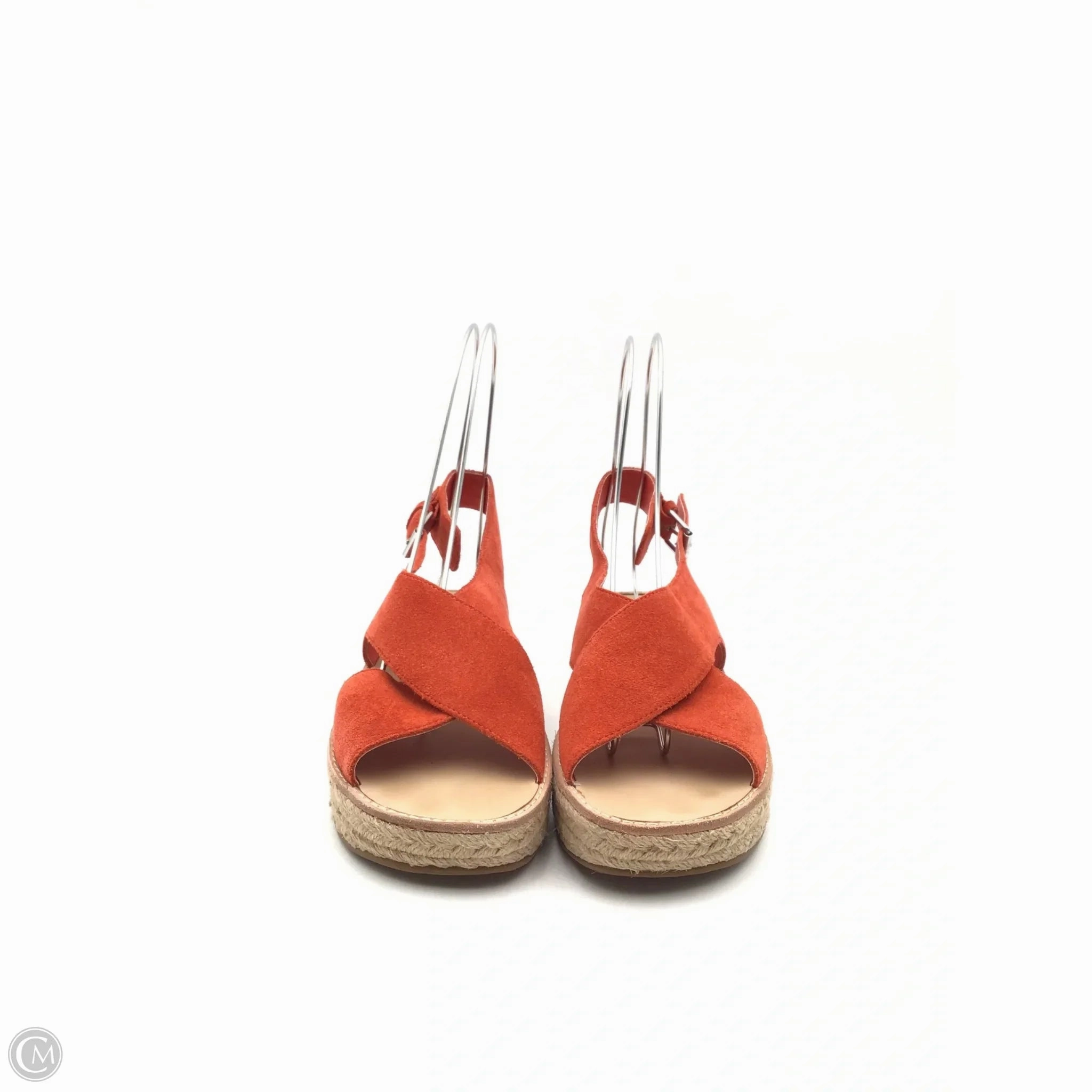 Sandals Heels Platform By Dolce Vita In Orange & Tan, Size: 8