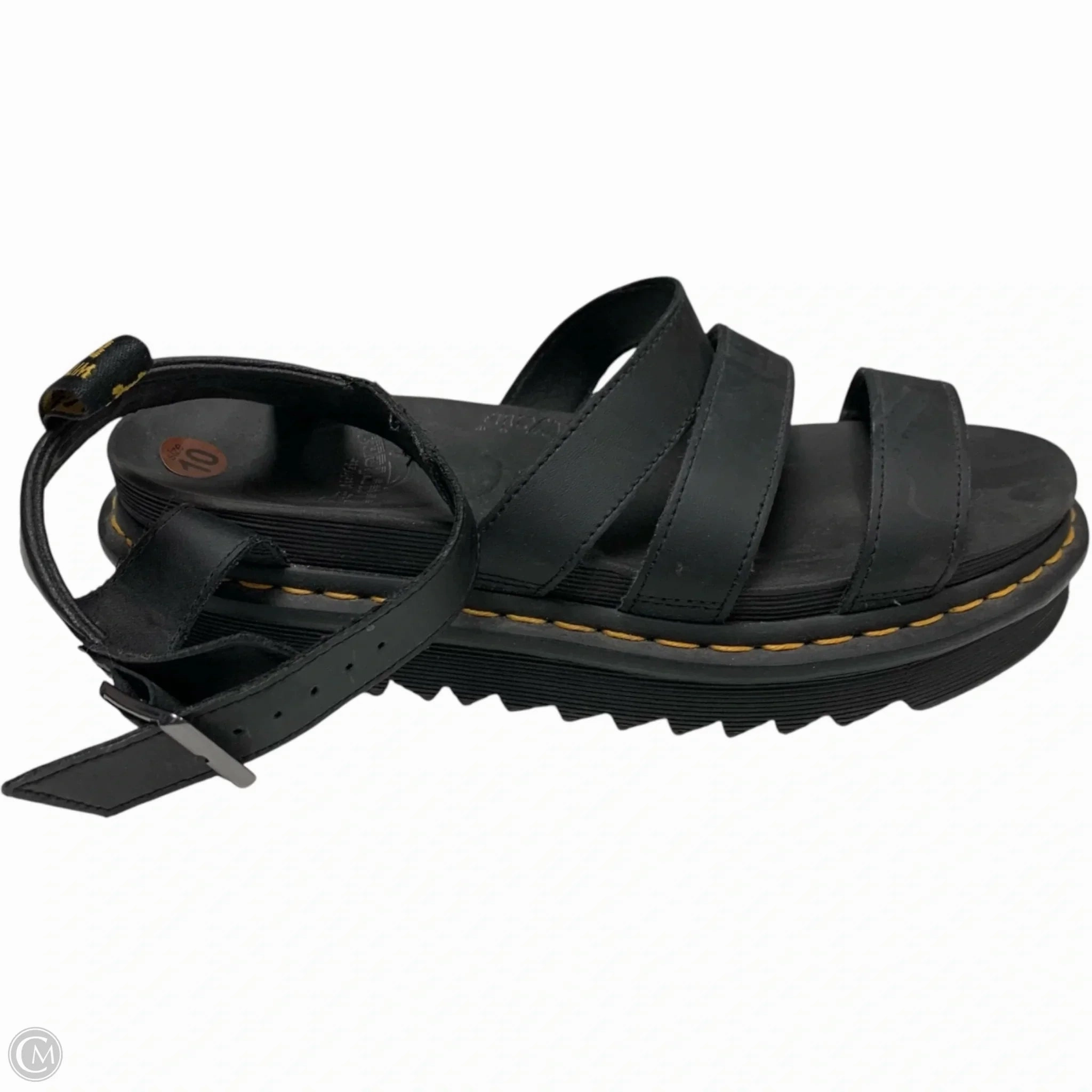 Sandals Heels Platform By Dr Martens In Black, Size: 10