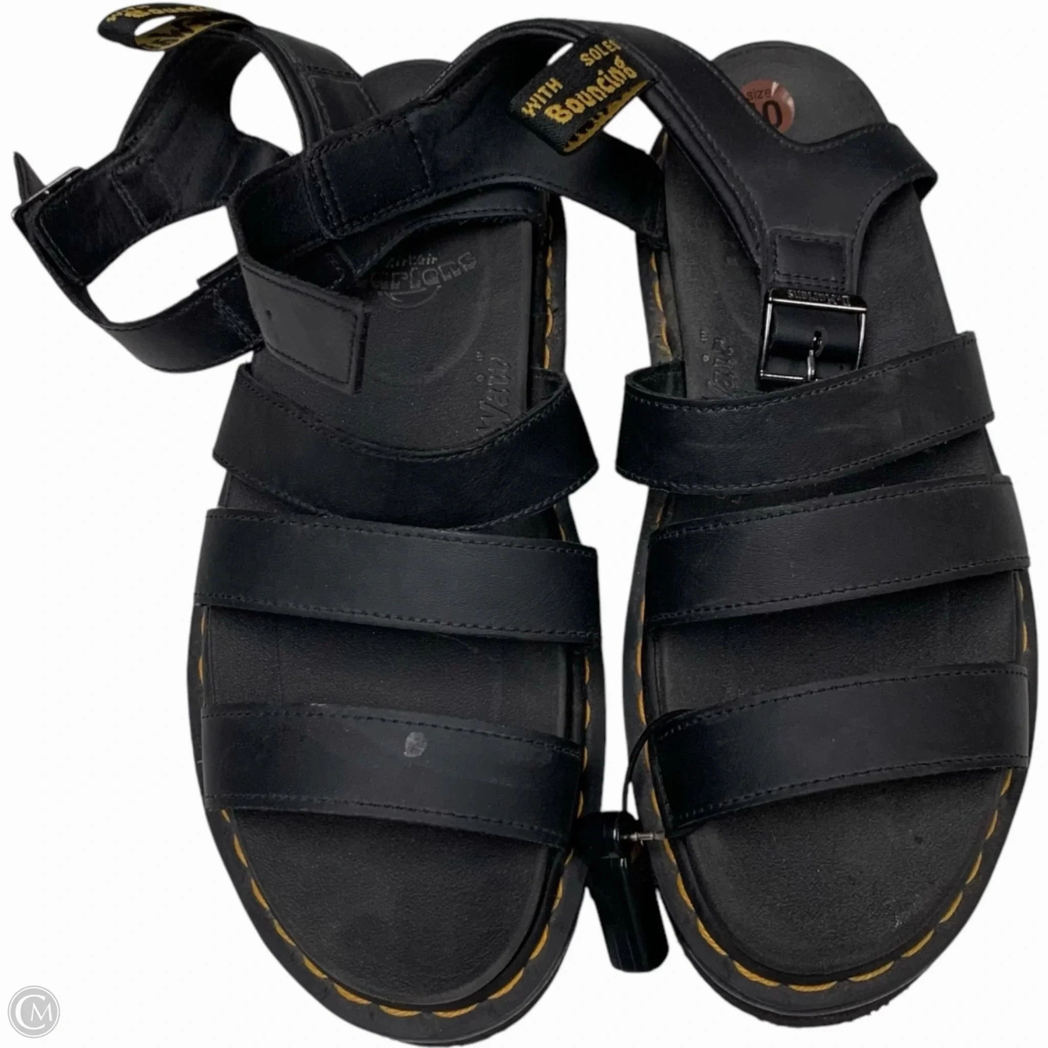 Sandals Heels Platform By Dr Martens In Black, Size: 10