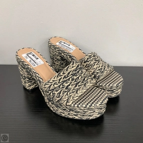 Sandals Heels Platform By Inc In Black & Brown, Size: 10