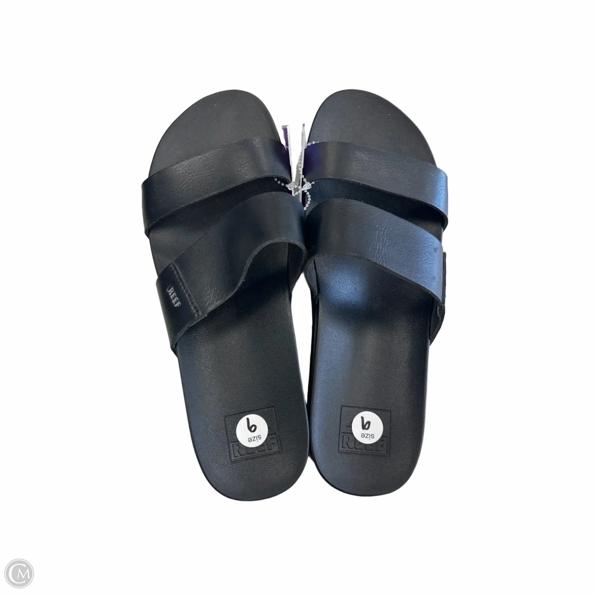Sandals Heels Platform By Reef In Black, Size: 9