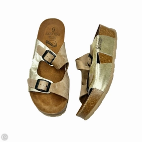 Sandals Heels Platform By Sabatini In Taupe, Size: 7.5