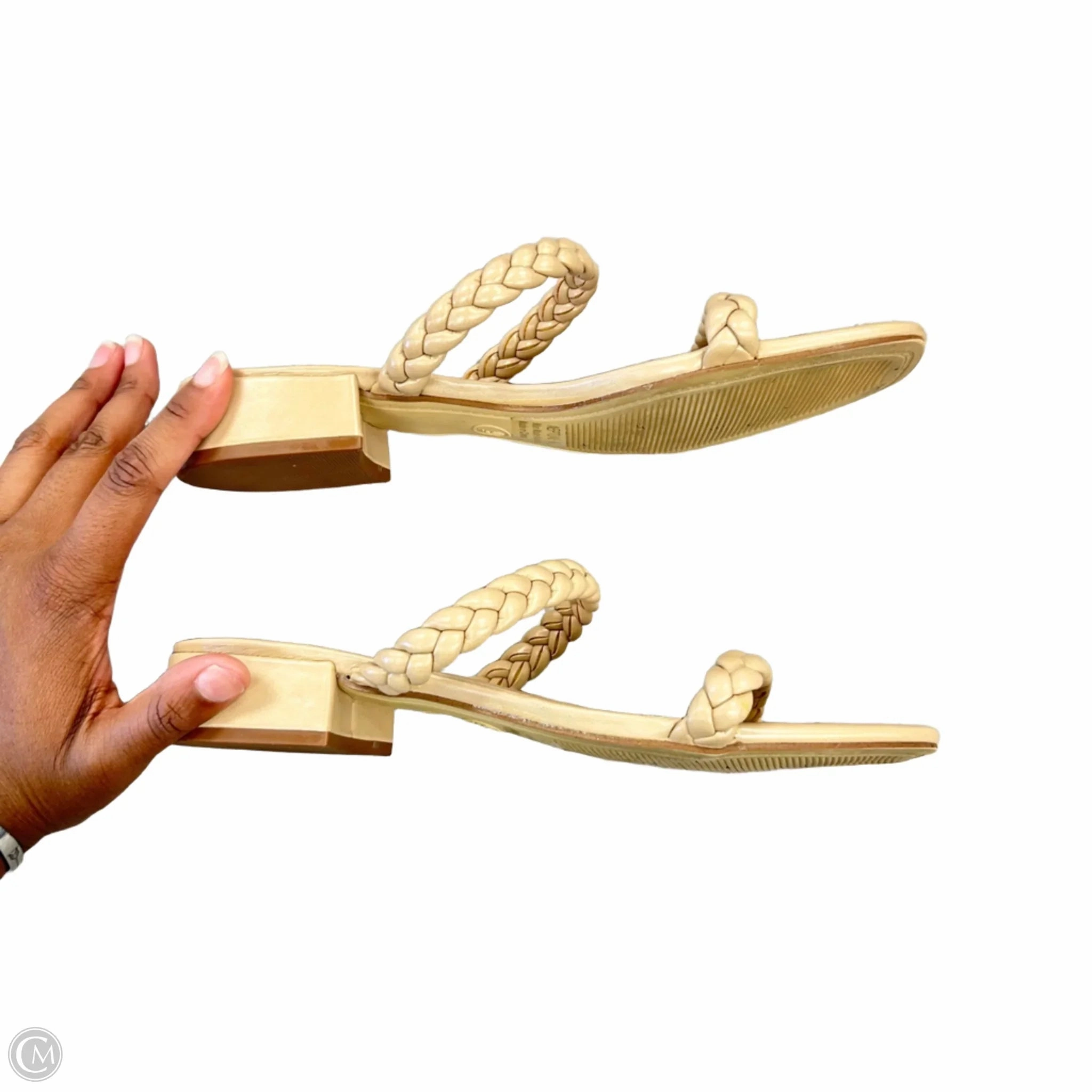 Sandals Heels Platform By Sincerely Jules In Tan, Size: 9