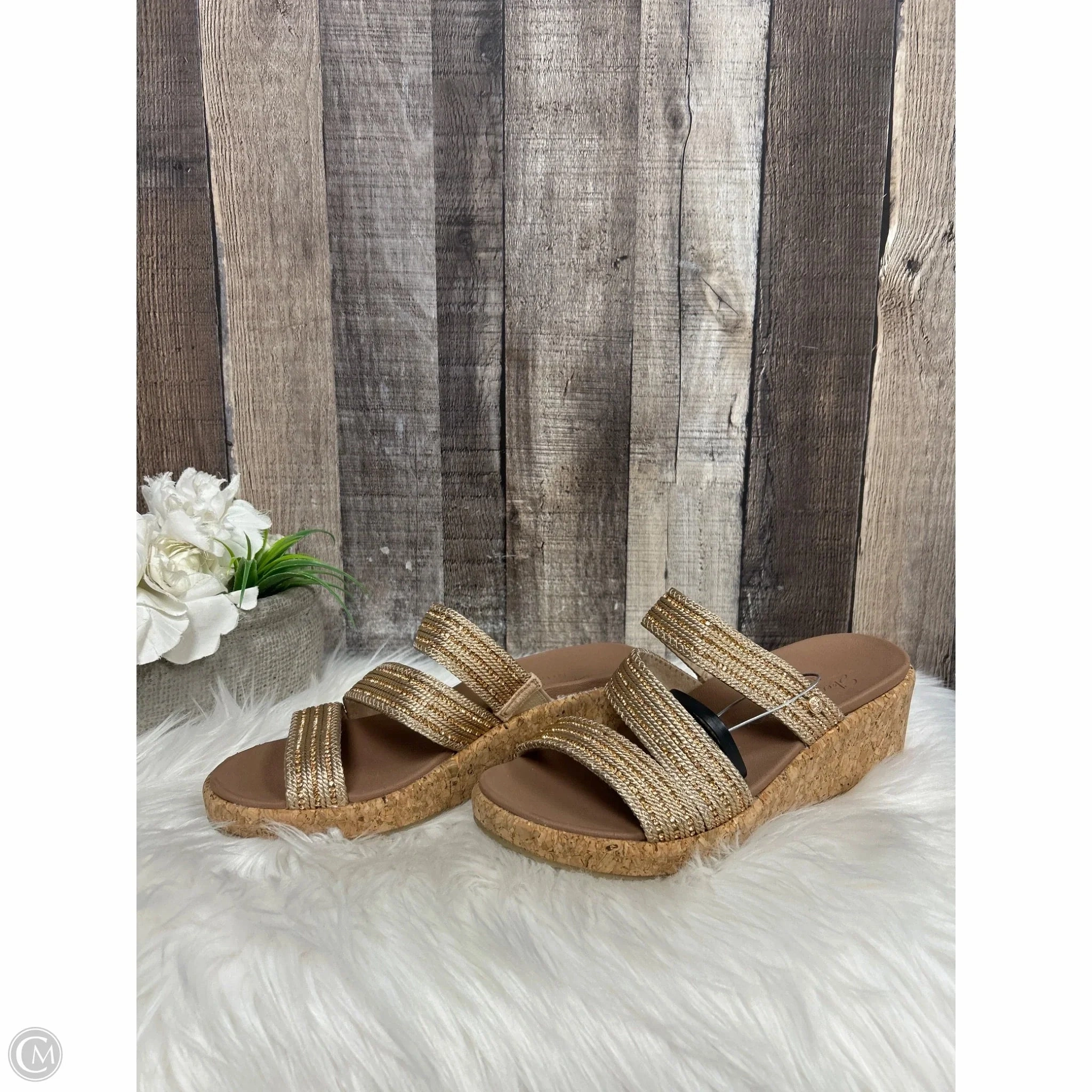Sandals Heels Platform By Skechers In Copper, Size: 6.5