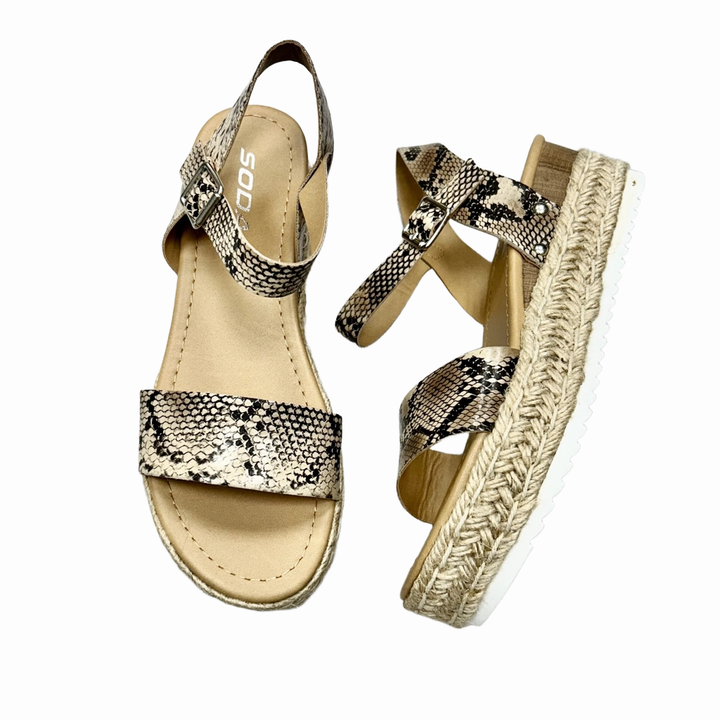 Sandals Heels Platform By Soda  Size: 7