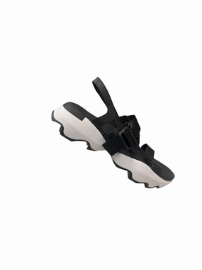 Sandals Heels Platform By Sorel In Black & White, Size: 7.5