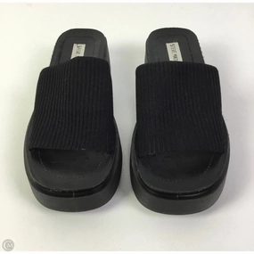 Sandals Heels Platform By Steve Madden In Black, Size: 9
