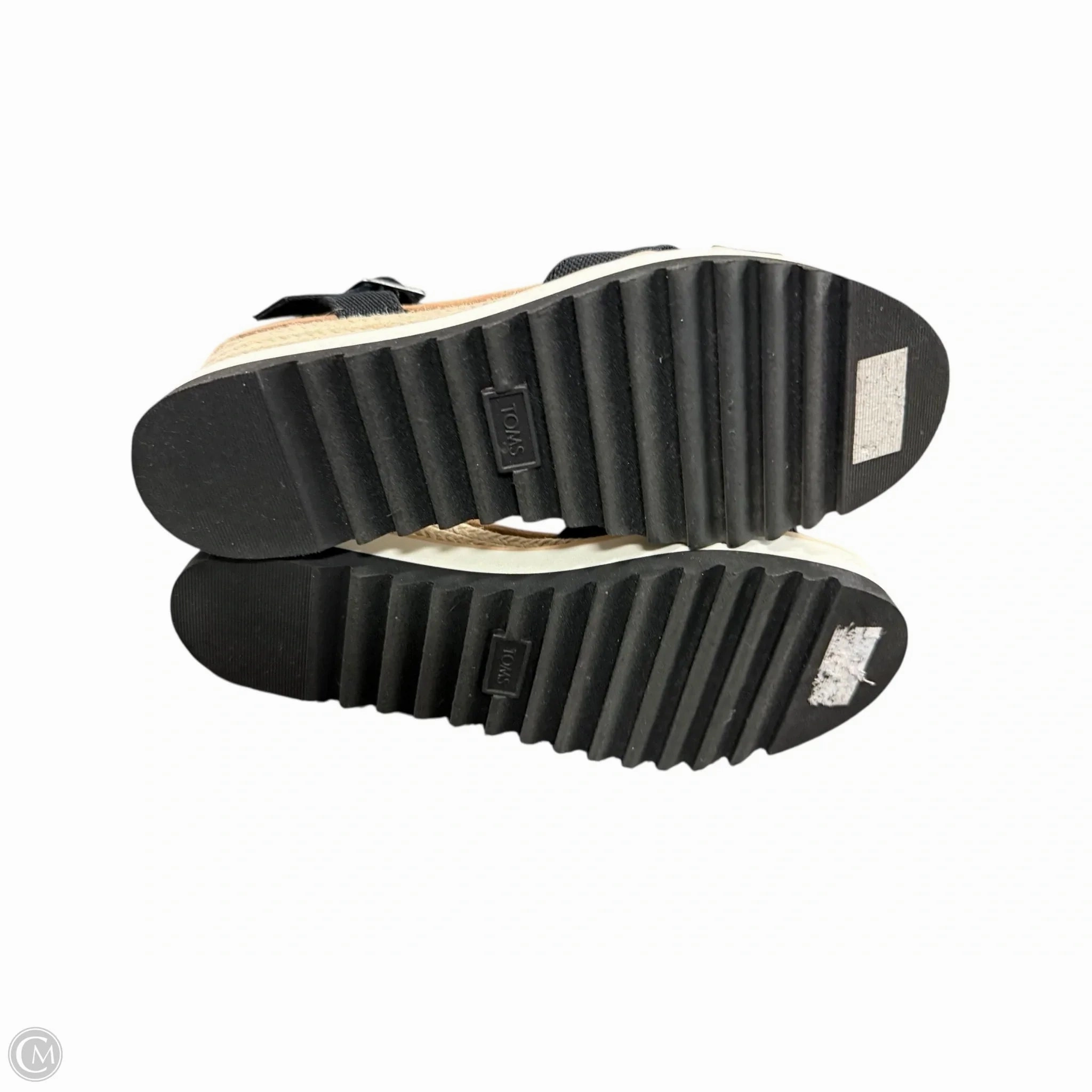Sandals Heels Platform By Toms In Black, Size: 8.5