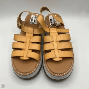 Sandals Heels Platform By Universal Thread In Tan, Size: 11