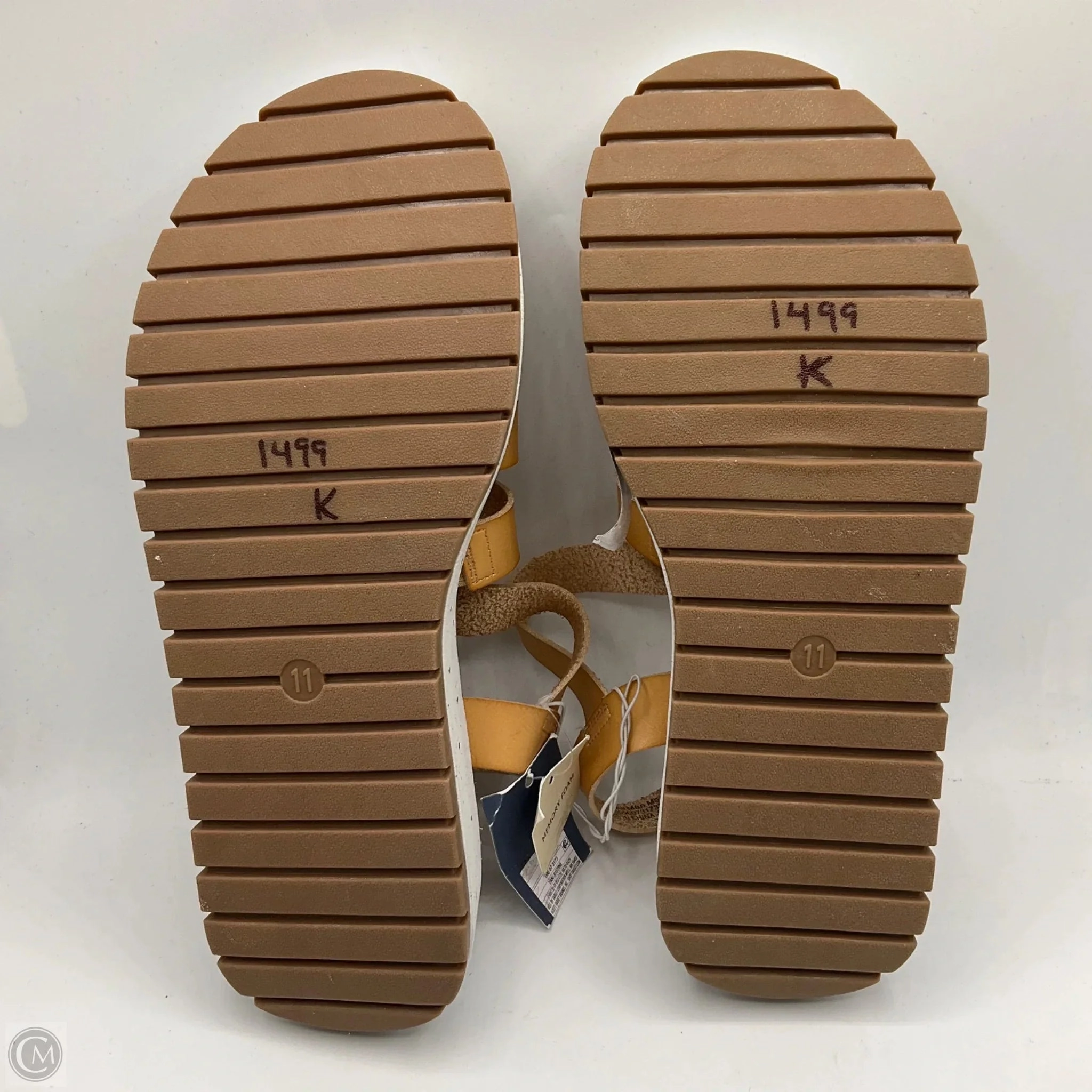 Sandals Heels Platform By Universal Thread In Tan, Size: 11