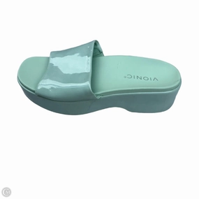 Sandals Heels Platform By Vionic In Green, Size: 8