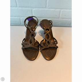 Sandals Heels Stiletto By Madeline In Bronze, Size: 6