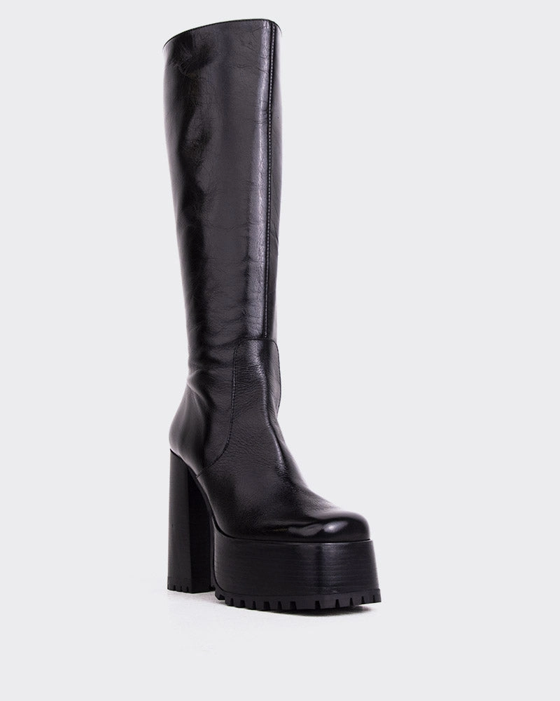 Saylor Black Leather
