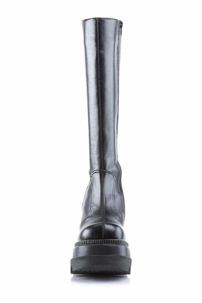 SHAKER-100 Black Vegan Leather Lolita