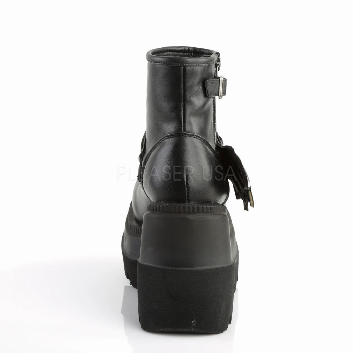 SHAKER-55  Black Vegan Leather