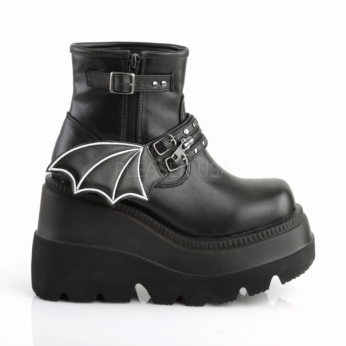 SHAKER-55  Black Vegan Leather