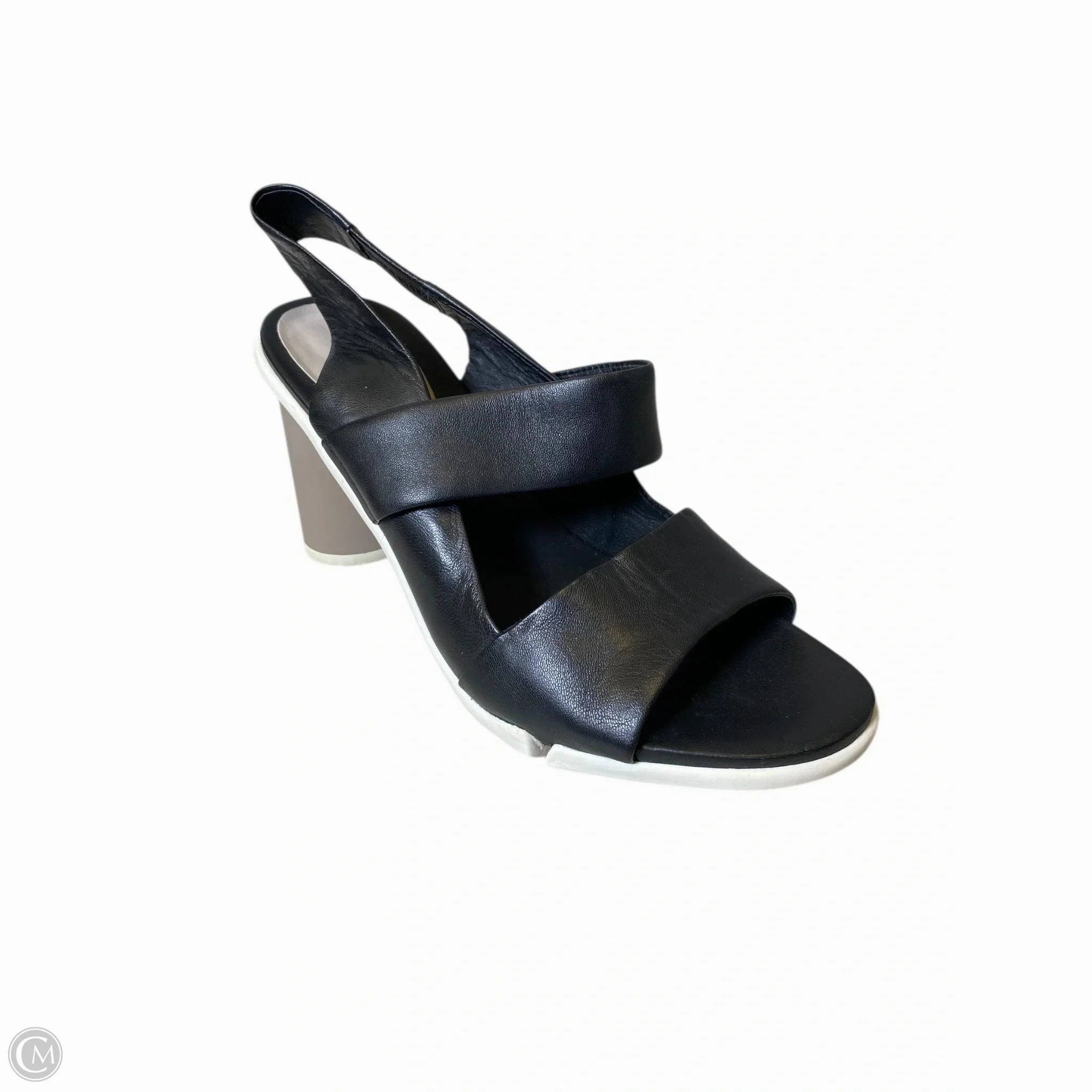 Shoes Heels Block By Clarks In Black & White, Size: 9