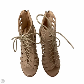 Shoes Heels Block By Clothes Mentor In Cream, Size: 5.5