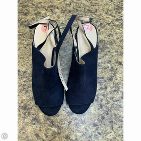 Shoes Heels Block By Nine West In Navy, Size: 7