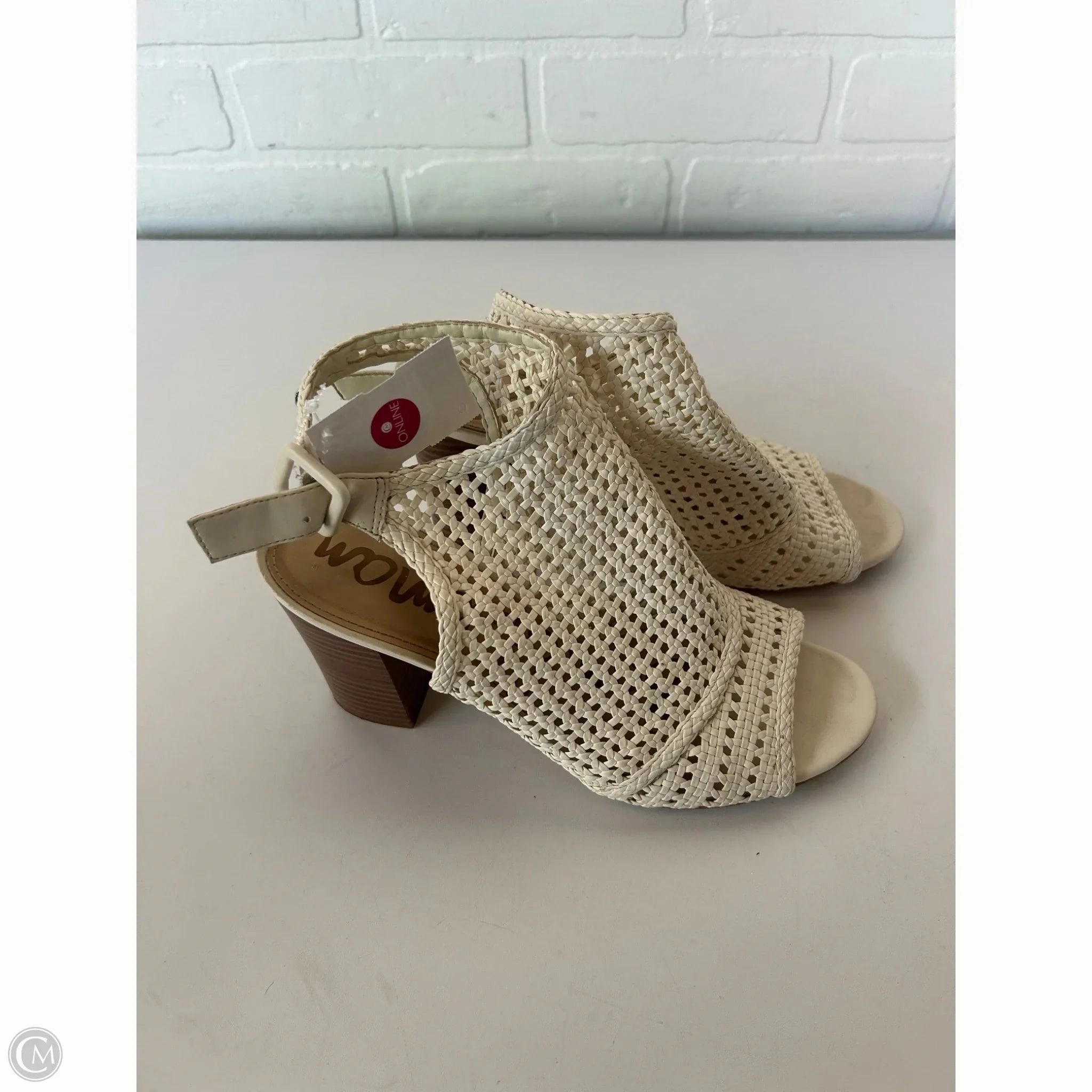 Shoes Heels Block By Sam Edelman In Cream, Size: 9