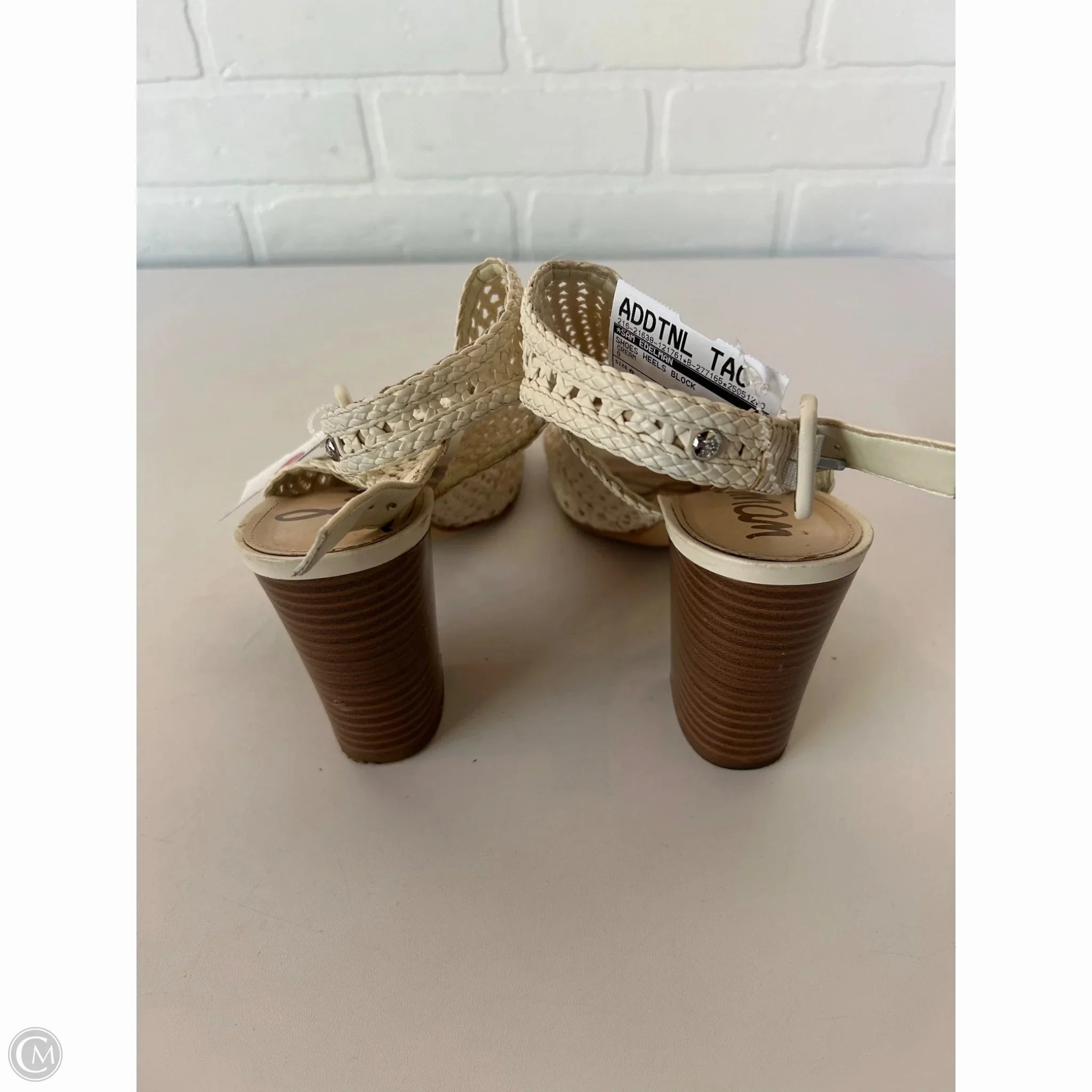 Shoes Heels Block By Sam Edelman In Cream, Size: 9