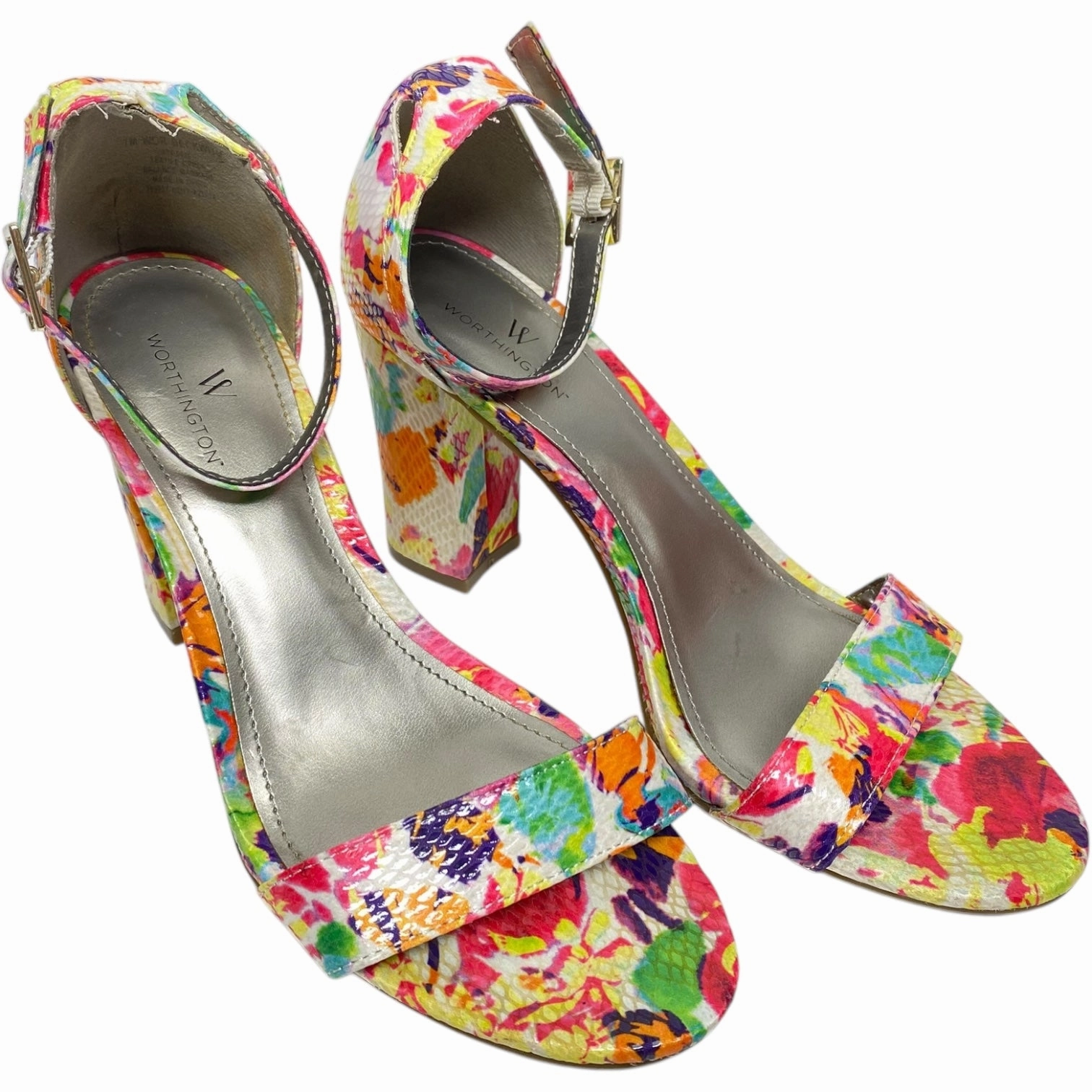 Shoes Heels Block By Worthington In Multi-colored, Size: 7