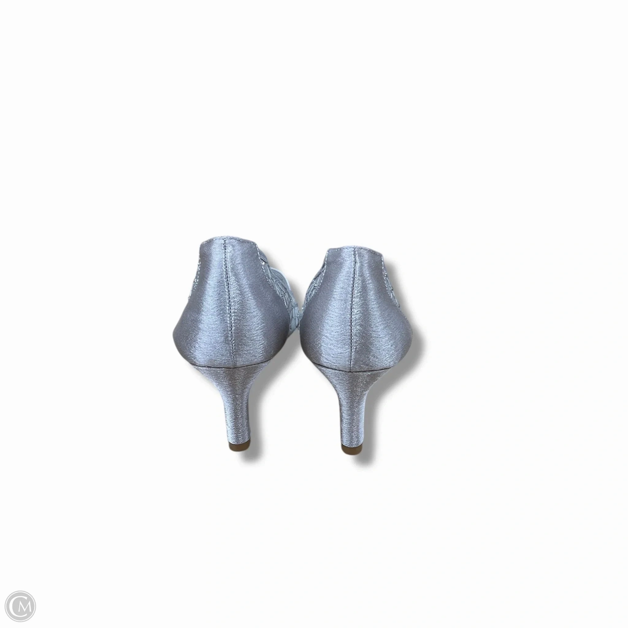 Shoes Heels Kitten By Adrianna Papell In Silver, Size: 8.5