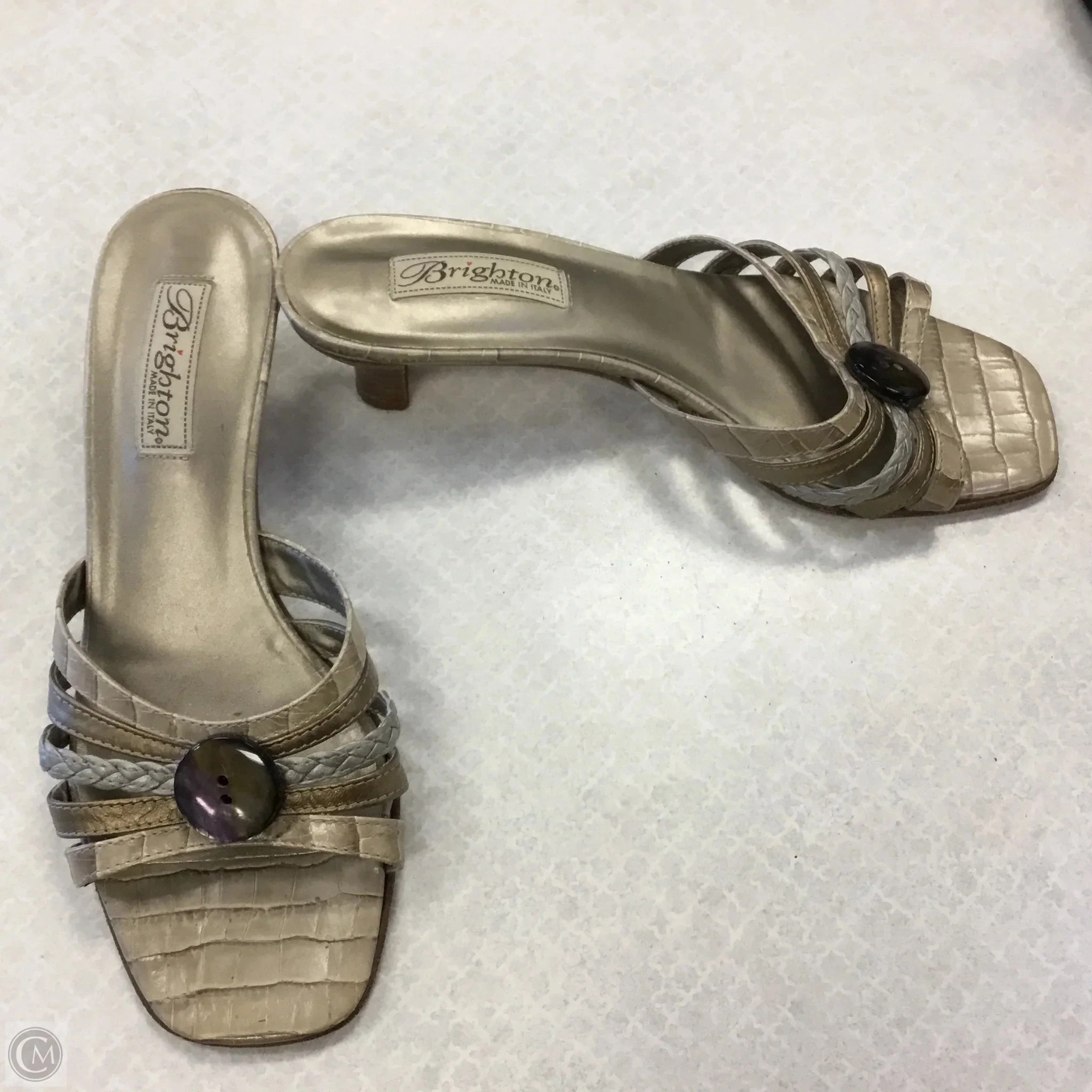 Shoes Heels Kitten By Brighton In Tan, Size: 8