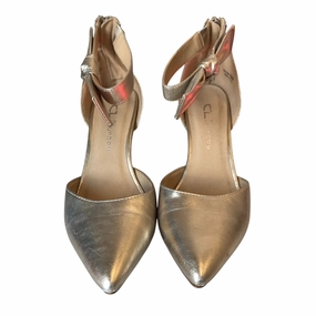 Shoes Heels Kitten By Cl By Chinese Laundry In Gold, Size:6.5