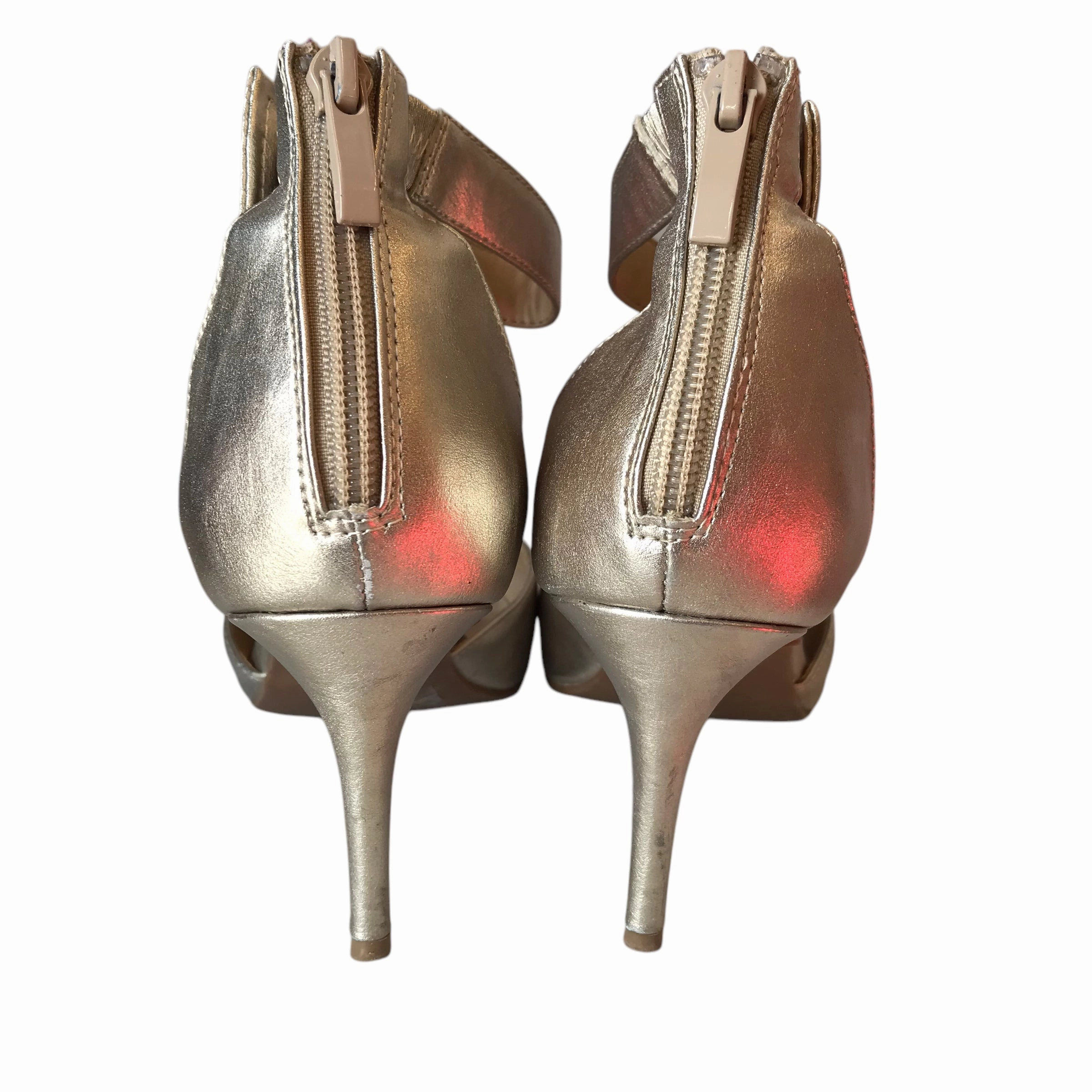 Shoes Heels Kitten By Cl By Chinese Laundry In Gold, Size:6.5