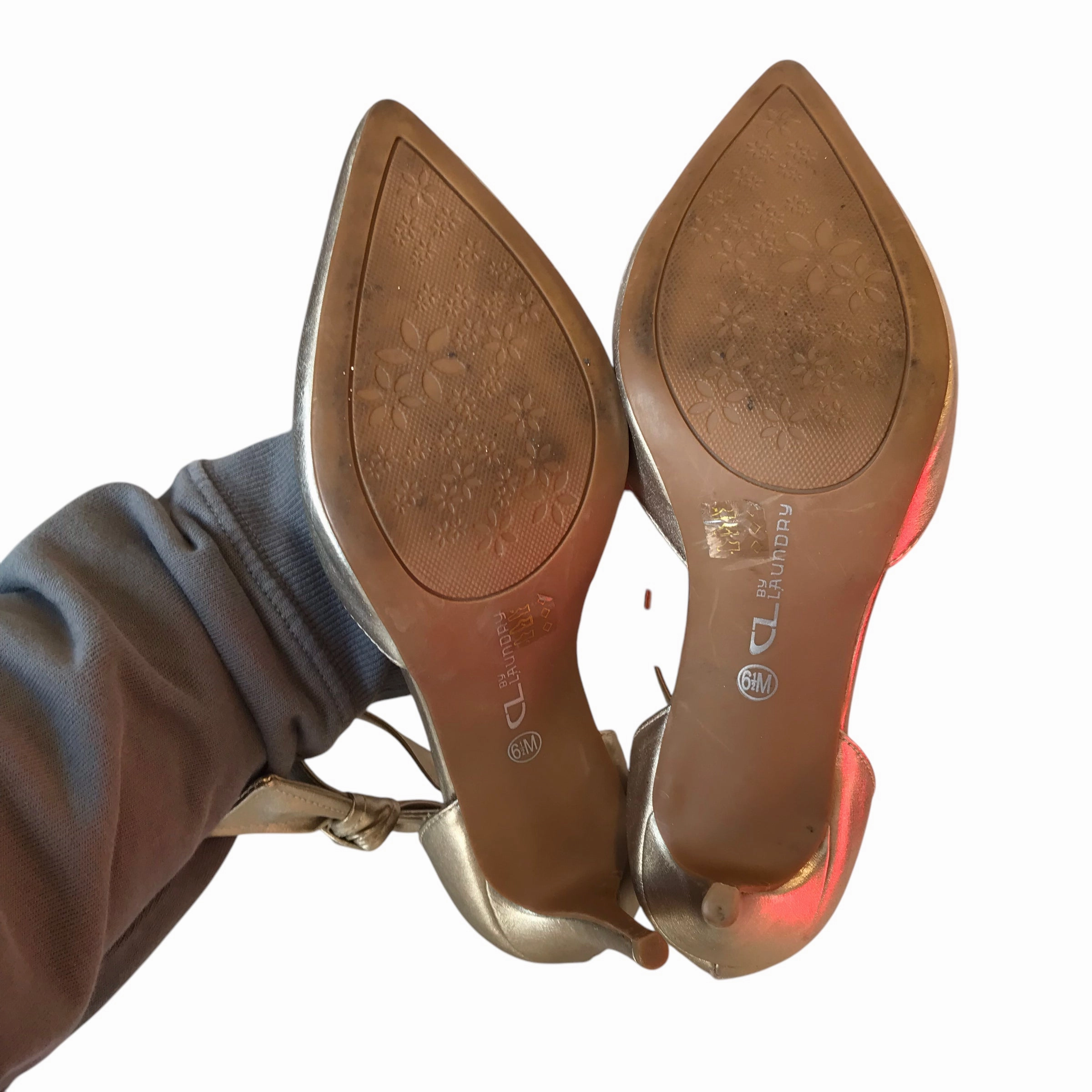 Shoes Heels Kitten By Cl By Chinese Laundry In Gold, Size:6.5