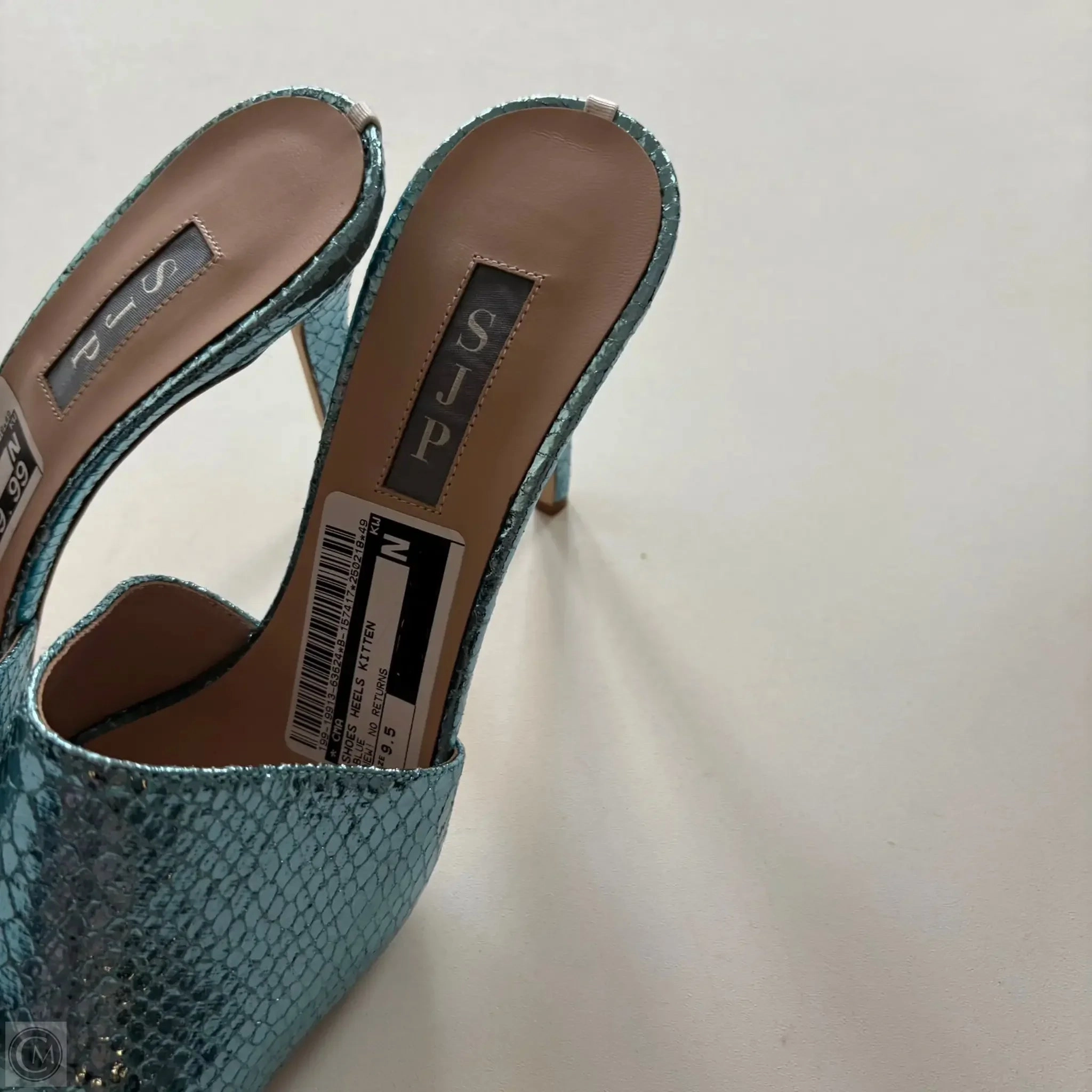 Shoes Heels Kitten By Cma In Blue, Size: 9.5
