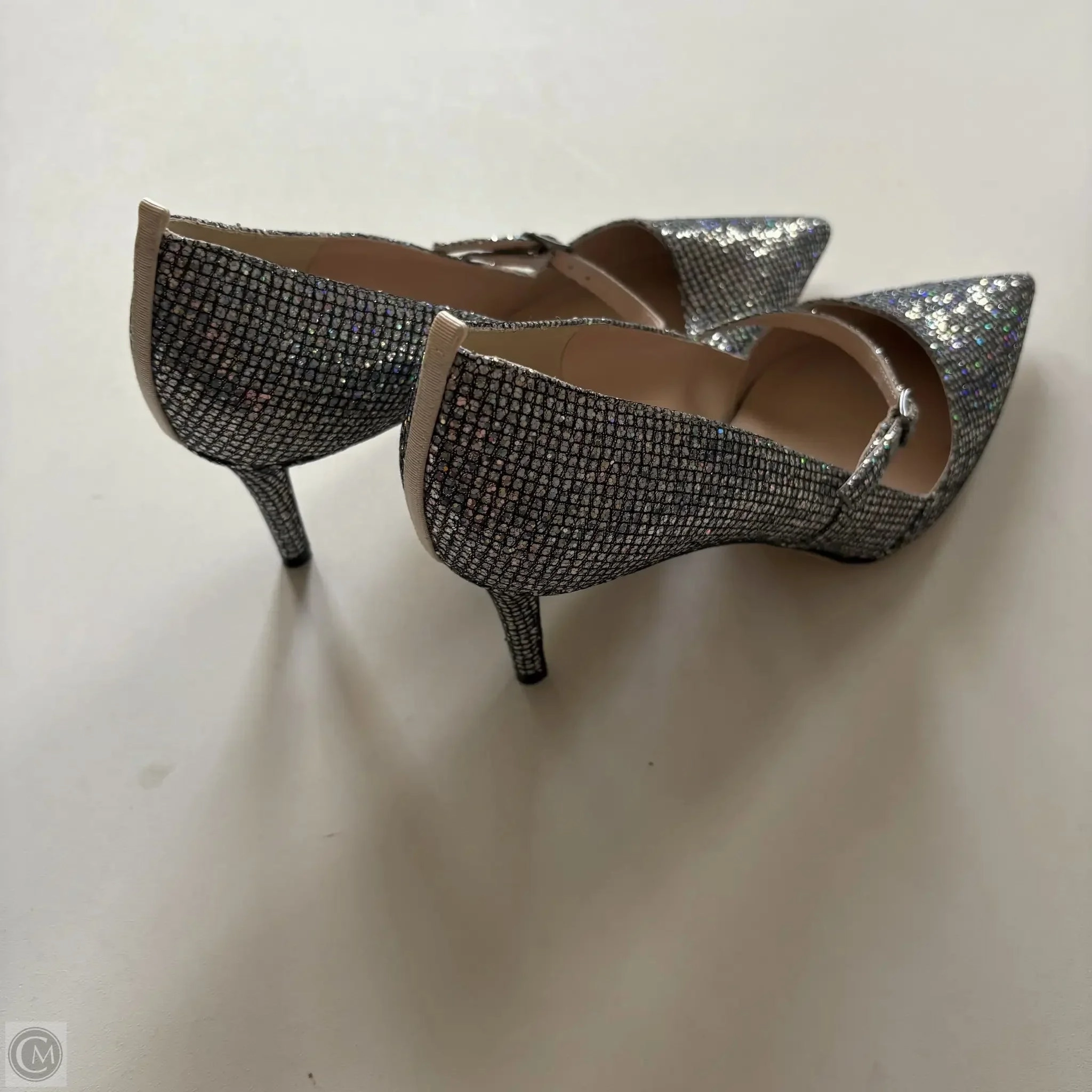 Shoes Heels Kitten By Cma In Silver, Size: 9