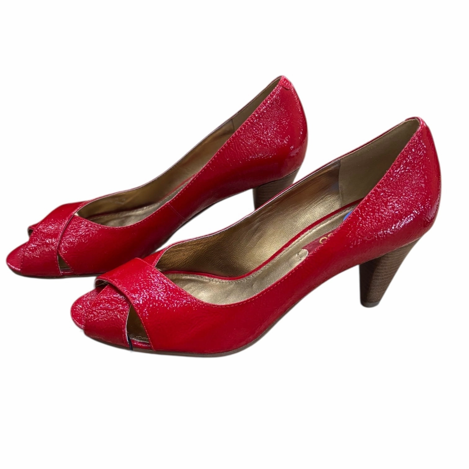 Shoes Heels Kitten By Ecco In Red, Size:7.5
