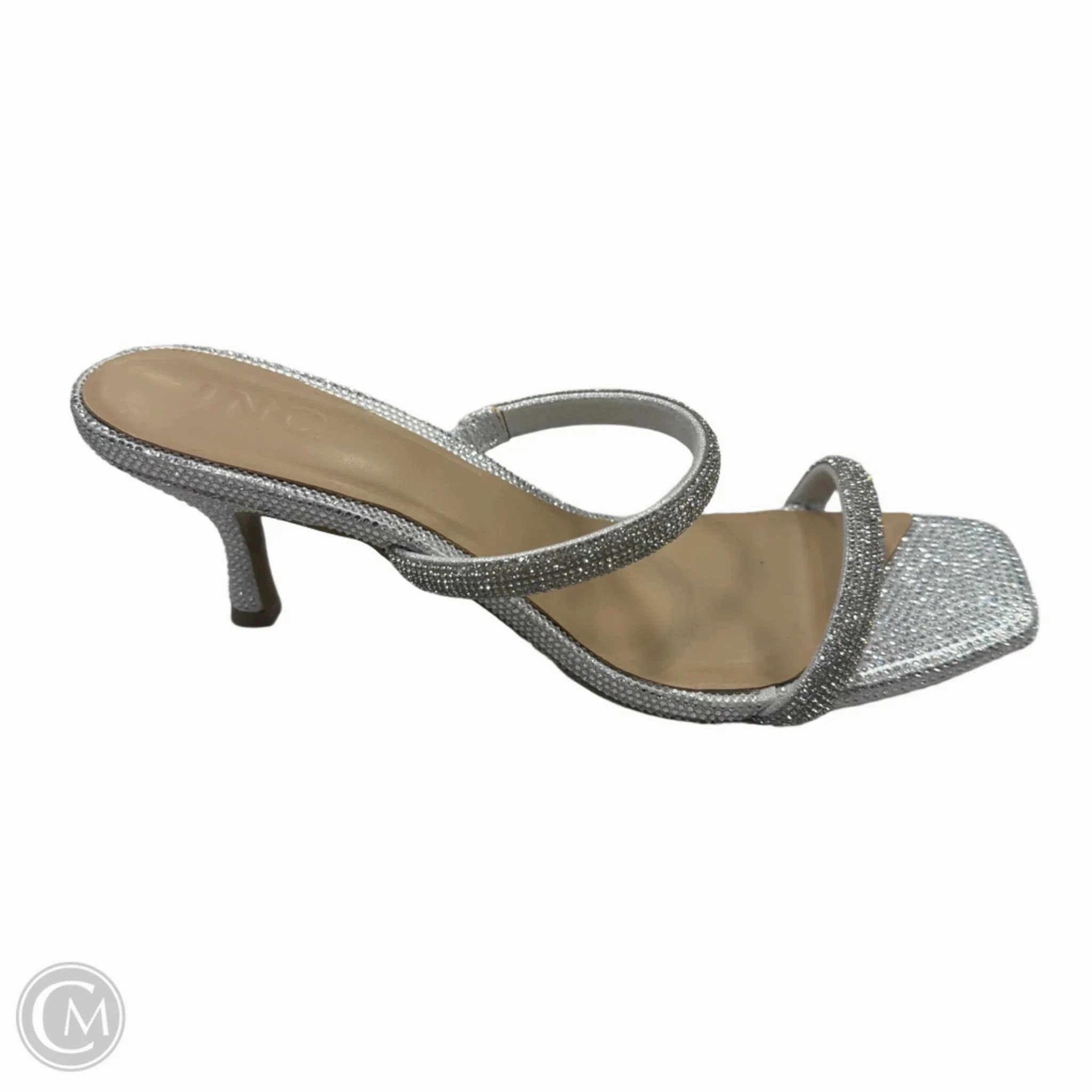 Shoes Heels Kitten By Inc In Silver, Size: 9.5