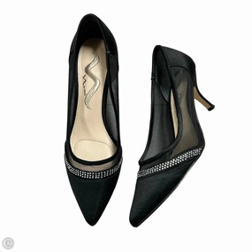Shoes Heels Kitten By Nina In Black & Silver, Size: 7