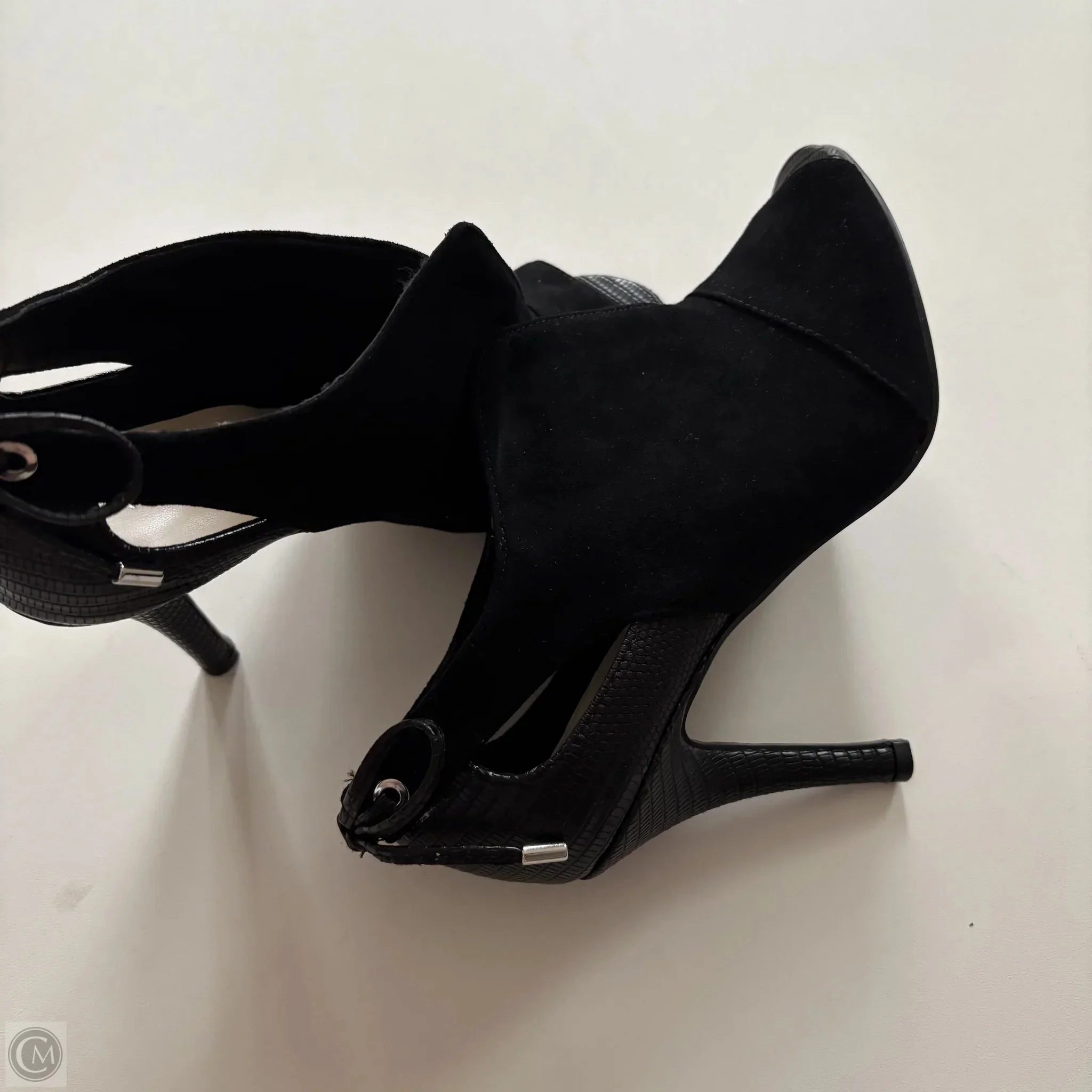 Shoes Heels Kitten By Nine West In Black, Size: 6