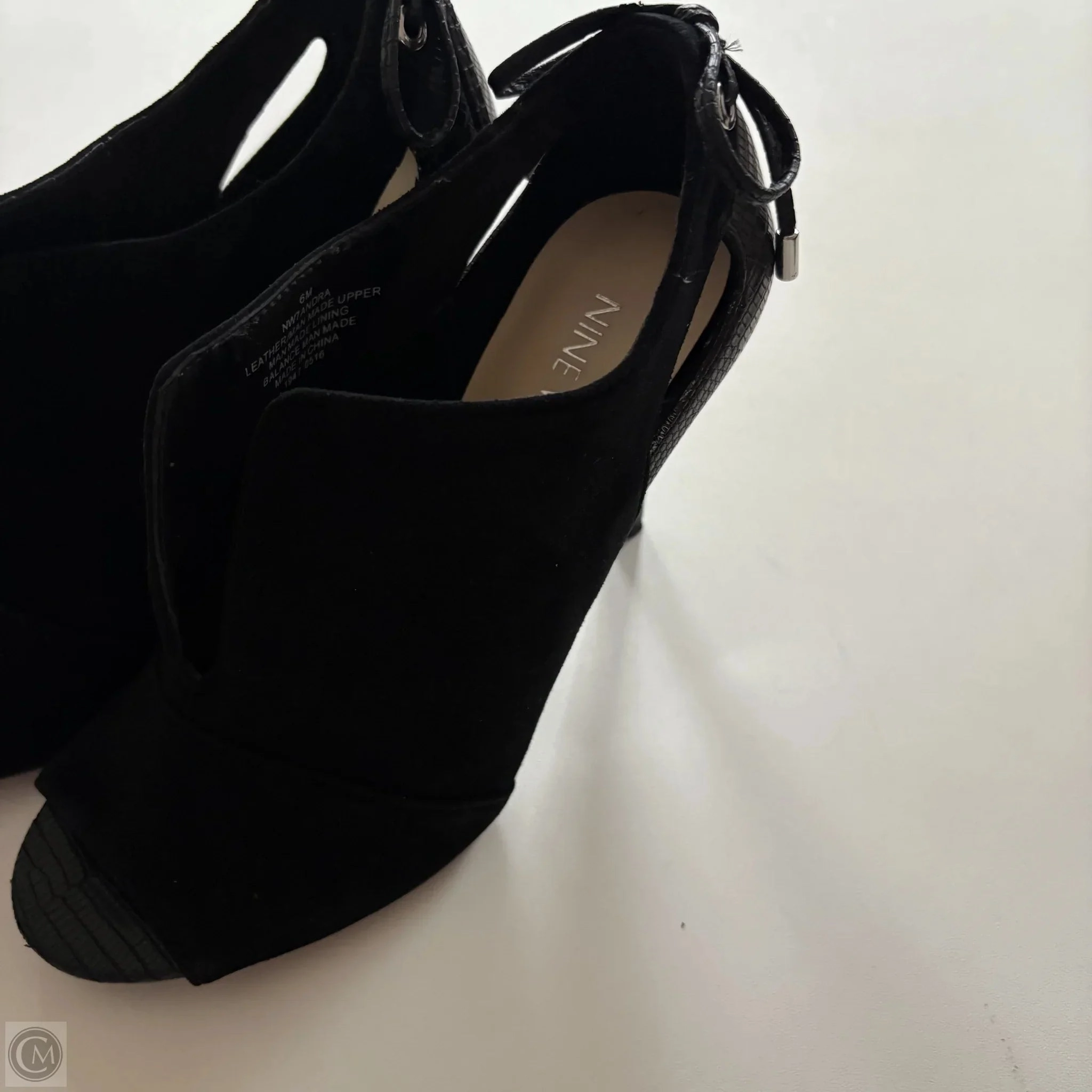 Shoes Heels Kitten By Nine West In Black, Size: 6