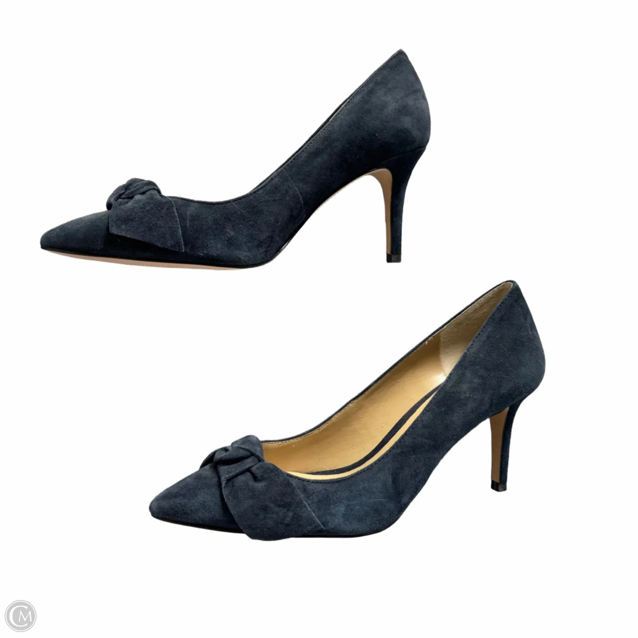 Shoes Heels Stiletto By Ann Taylor In Navy, Size: 6.5
