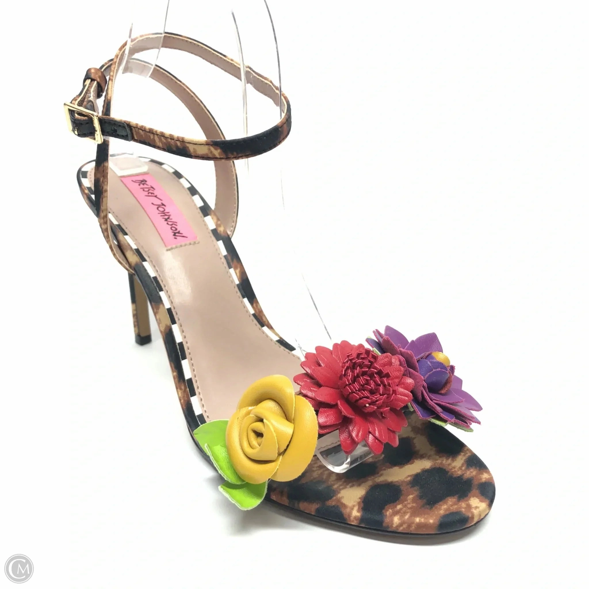 Shoes Heels Stiletto By Betsey Johnson In Animal Print, Size: 9.5